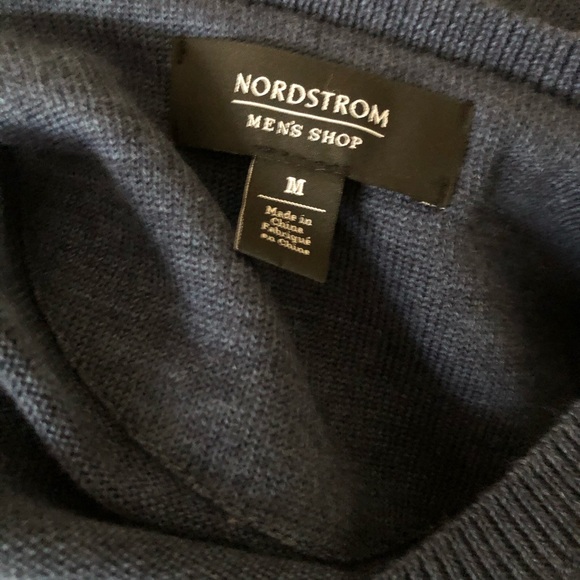 Nordstrom merino wool henley sweater sz M - Picture 3 of 3
